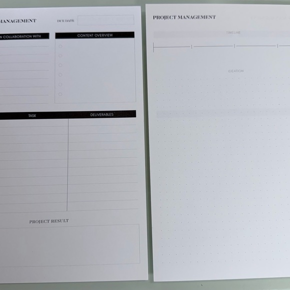 Cloth & Paper Project Management Insert with Flags - Picture 4 of 5